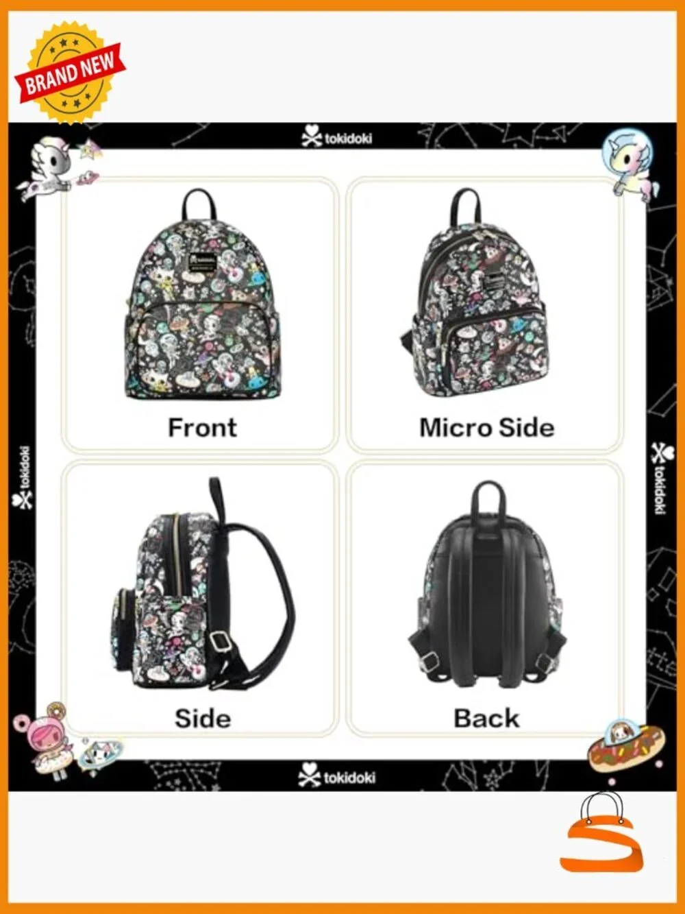 Mini Backpack Purse for Women, PU Leather Shoulder Bag Daypack Handbag for Work